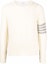 Buy Thom Browne FW22 Beige 4-Bar Wool Crewneck Sweater. MKA411A-Y1506-100