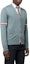 Lookbook Thom Browne FW22 Kardigan Wol V-Neck Biru dengan Garis Lengan. MKC410-AY1014-420