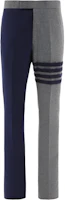 THOM BROWNE FW22 Colorblock Striped Straight-Leg Casual Pants. MTC001E-E0012-035 THOM BROWNE FW22 Colorblock Striped Straight-Leg Casual Pants. MTC001E-E0012-035