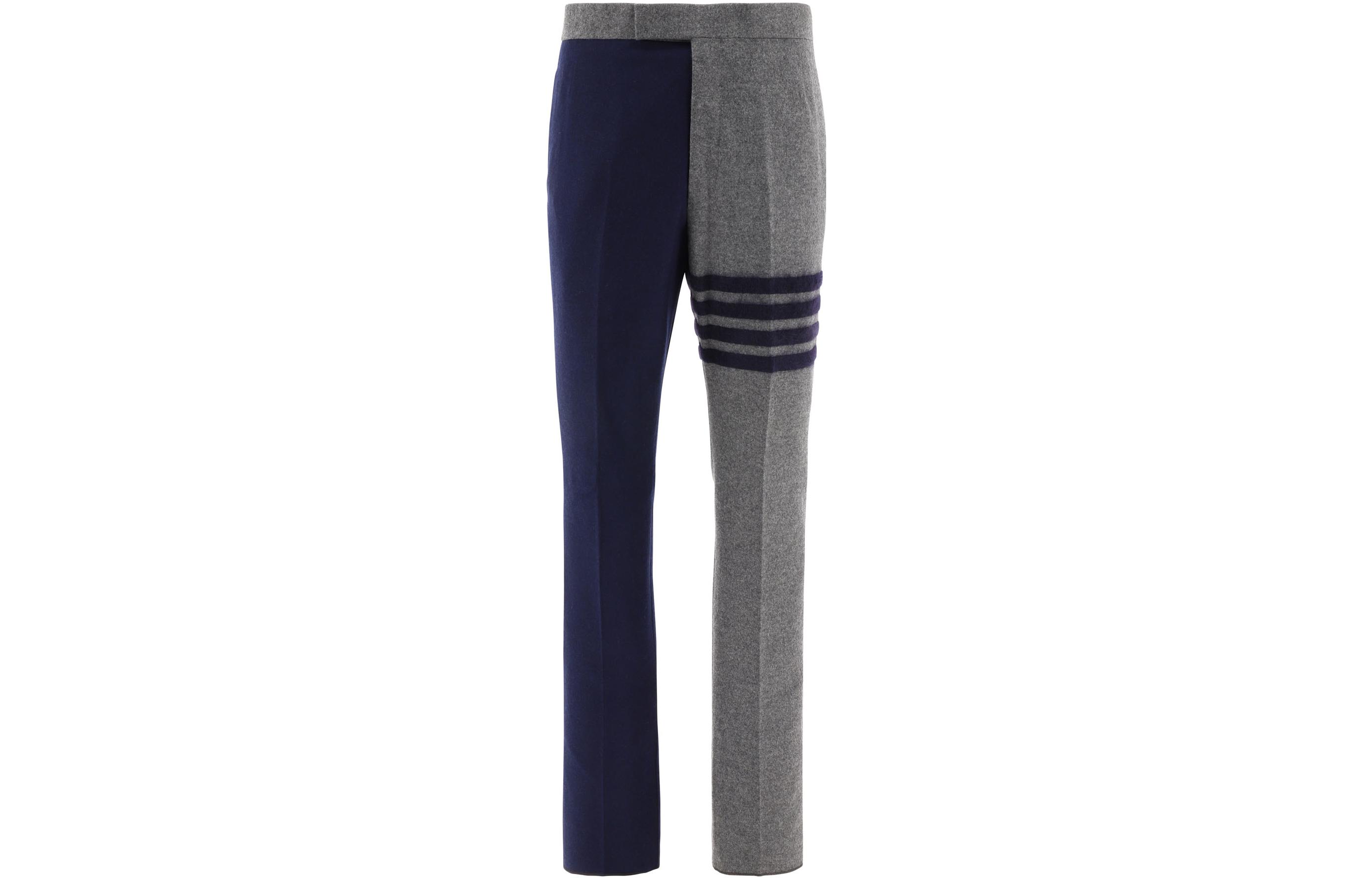 THOM BROWNE FW22  Colorblock Striped Straight-Leg Casual Pants. MTC001E-E0012-035 圖 2