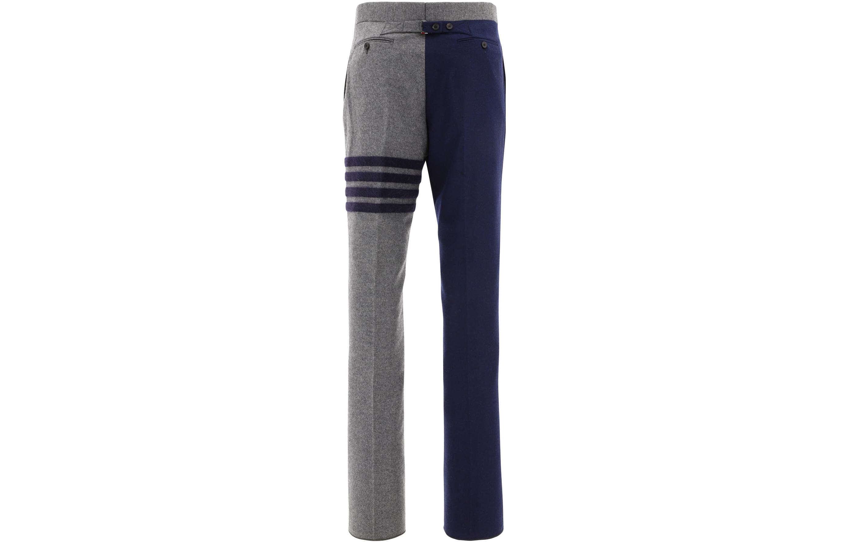 THOM BROWNE FW22  Colorblock Striped Straight-Leg Casual Pants. MTC001E-E0012-035 圖 3