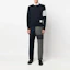 Shop THOM BROWNE FW22 Seluar Kasual Potongan Lurus Berjalur Colorblock. MTC001E-E0012-035