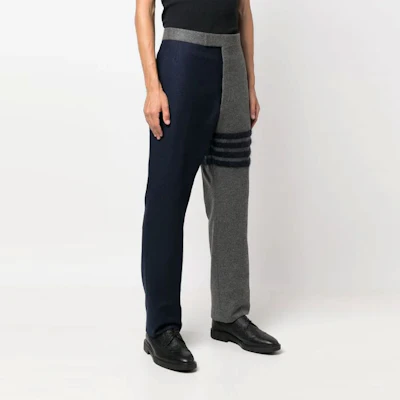 THOM BROWNE FW22 Seluar Kasual Potongan Lurus Berjalur Colorblock. MTC001E-E0012-035 Purchase THOM BROWNE FW22 Seluar Kasual Potongan Lurus Berjalur Colorblock. MTC001E-E0012-035