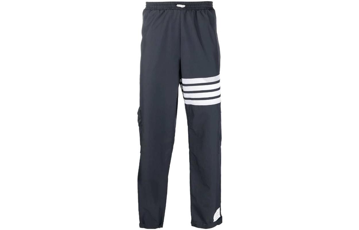 Thom Browne FW22  Four-Bar Knit Jogger Sweatpants Blue MJQ163A-F0197-415