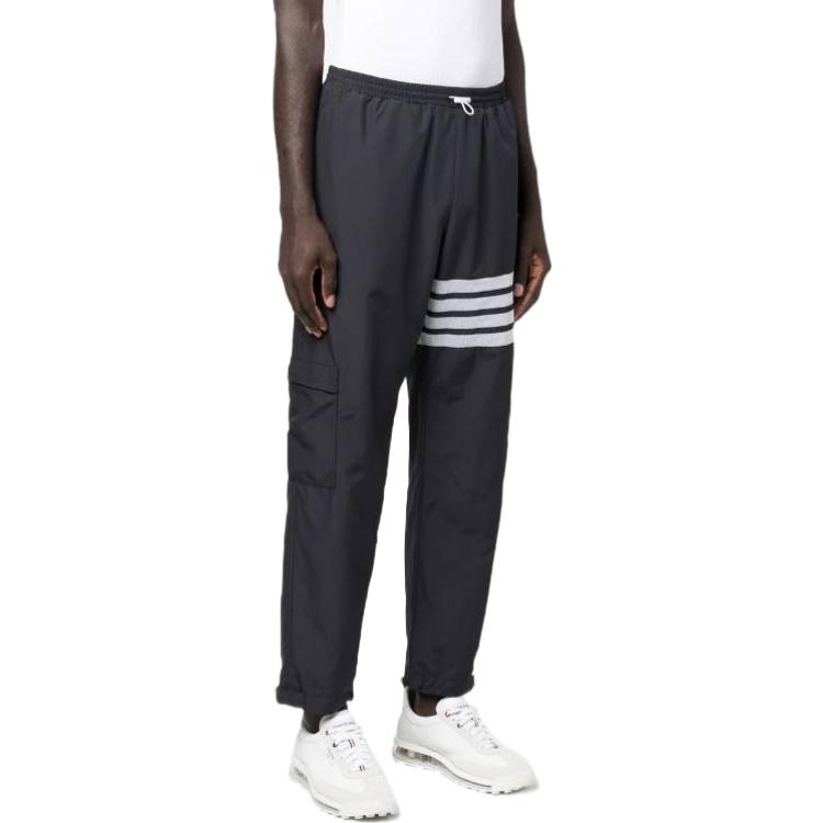 Purchase Thom Browne FW22 Celana Jogger Knit Four-Bar Biru MJQ163A-F0197-415