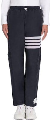 Thom Browne FW22 Celana Jogger Knit Four-Bar Biru MJQ163A-F0197-415 Sizing Thom Browne FW22 Celana Jogger Knit Four-Bar Biru MJQ163A-F0197-415