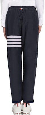 Thom Browne FW22 Celana Jogger Knit Four-Bar Biru MJQ163A-F0197-415 Cheap Thom Browne FW22 Celana Jogger Knit Four-Bar Biru MJQ163A-F0197-415