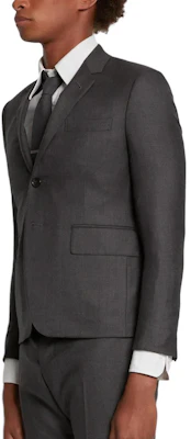 THOM BROWNE FW22 Gray Single-Breasted Long Sleeve Blazer Jacket. MSC159A-00626-025 Shop THOM BROWNE FW22 Gray Single-Breasted Long Sleeve Blazer Jacket. MSC159A-00626-025