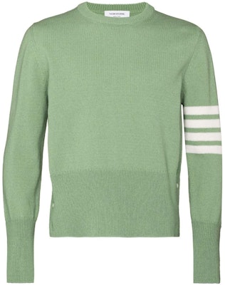 汤姆布朗 FW22 绿色4条纹羊毛针织毛衣套头衫 秋季款 MKA317A-Y1026-350 Buy 汤姆布朗 FW22 绿色4条纹羊毛针织毛衣套头衫 秋季款 MKA317A-Y1026-350