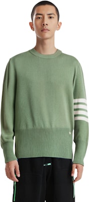 汤姆布朗 FW22 绿色4条纹羊毛针织毛衣套头衫 秋季款 MKA317A-Y1026-350 Sizing 汤姆布朗 FW22 绿色4条纹羊毛针织毛衣套头衫 秋季款 MKA317A-Y1026-350