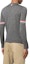 Shop THOM BROWNE FW22 灰色4條紋羊毛圓領毛衣 MKA412A-Y1014-035