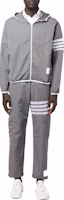 Lookbook Thom Browne FW22 灰色四道杠輕量尼龍運動長褲 MJQ163A-F0197-035
