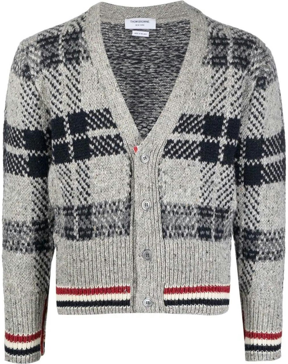 thom-browne-fw-22-grey-mohair-v-neck-check-knit-stripe-sweater-mkc-431-a-y1506-035