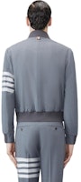 THOM BROWNE FW22 Grey Striped Print Casual Long Sleeve Jacket. MJO030A-06146-035 THOM BROWNE FW22 Grey Striped Print Casual Long Sleeve Jacket. MJO030A-06146-035
