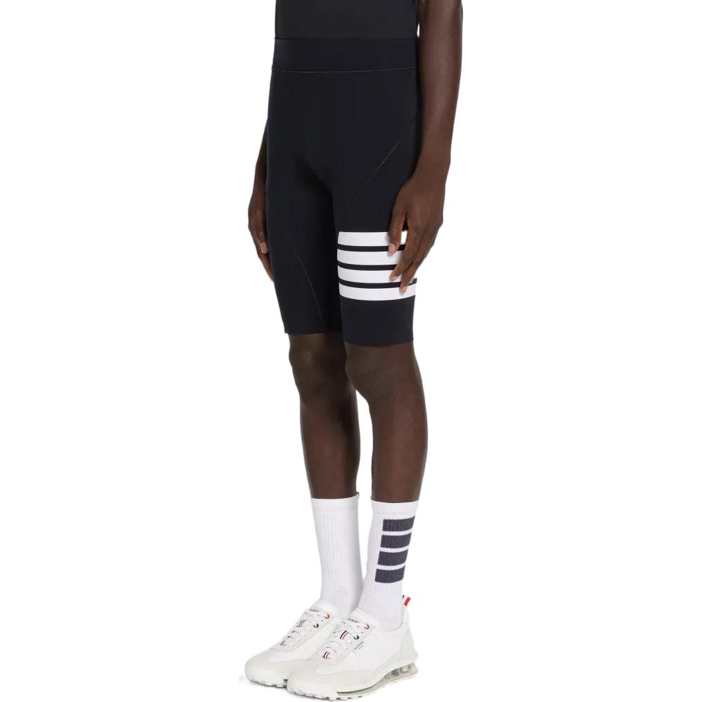 Purchase THOM BROWNE FW22 Celana Pendek Kompresi Navy 4-Bar Trim MJA007Y-06753-461