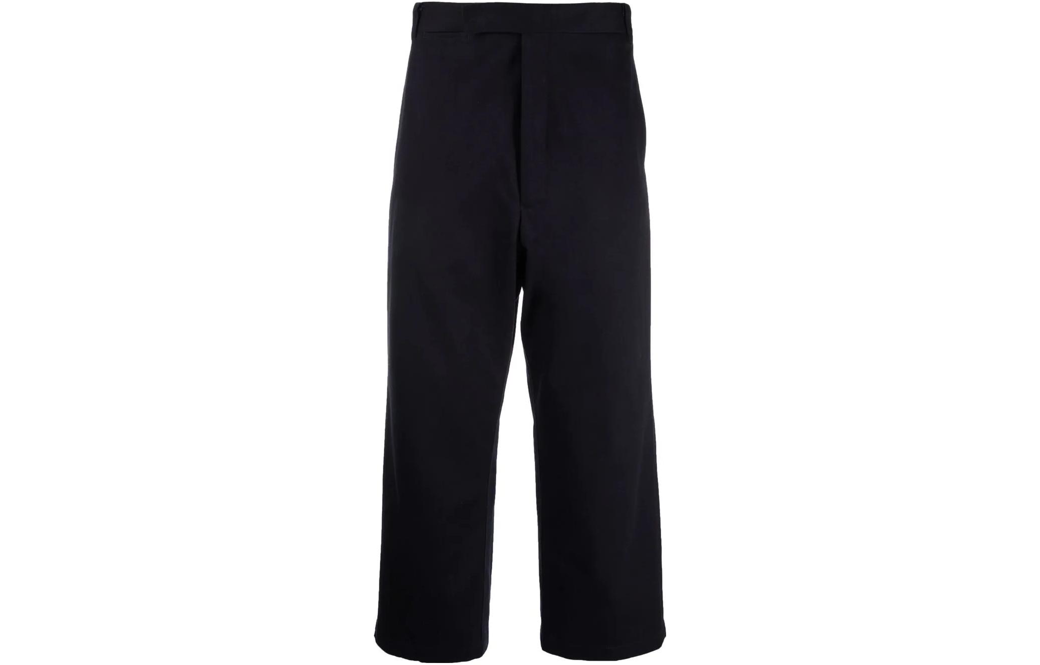 Order トムブラウン FW22 ネイビーブルー ストレートレッグ アンクルパンツ MTU312-AF0055-415