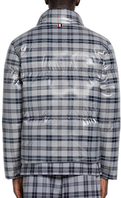 Thom Browne FW22 灰色四杠格紋雙面羽絨外套 MJD091X-F0006-035 Shop Thom Browne FW22 灰色四杠格紋雙面羽絨外套 MJD091X-F0006-035
