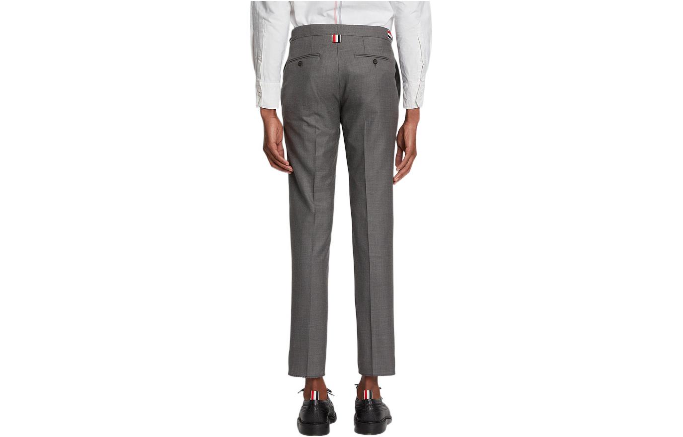 Thom Browne FW22  Slim Fit Grey Straight-Leg Casual Pants. MTC159-A00626-035 圖 3