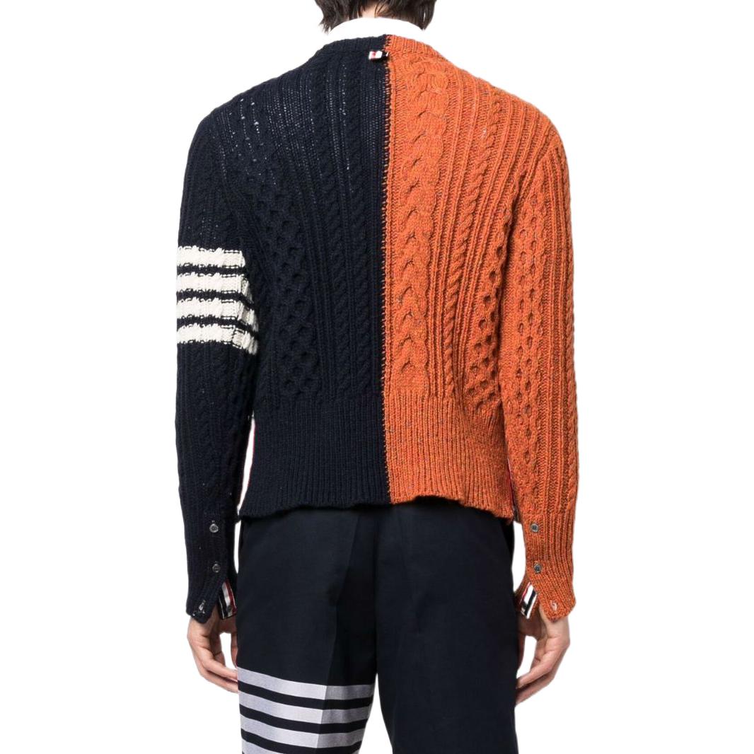 THOM BROWNE FW22  Striped Mohair Wool Knit Sweater Orange Red MKA411F-Y1506-825 圖 4