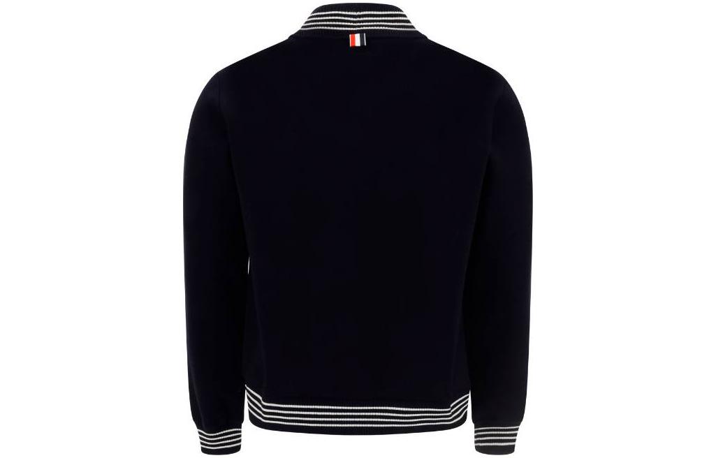 Lookbook THOM BROWNE FW22 條紋V領海軍藍毛衣 MJT353-AJ0020-415