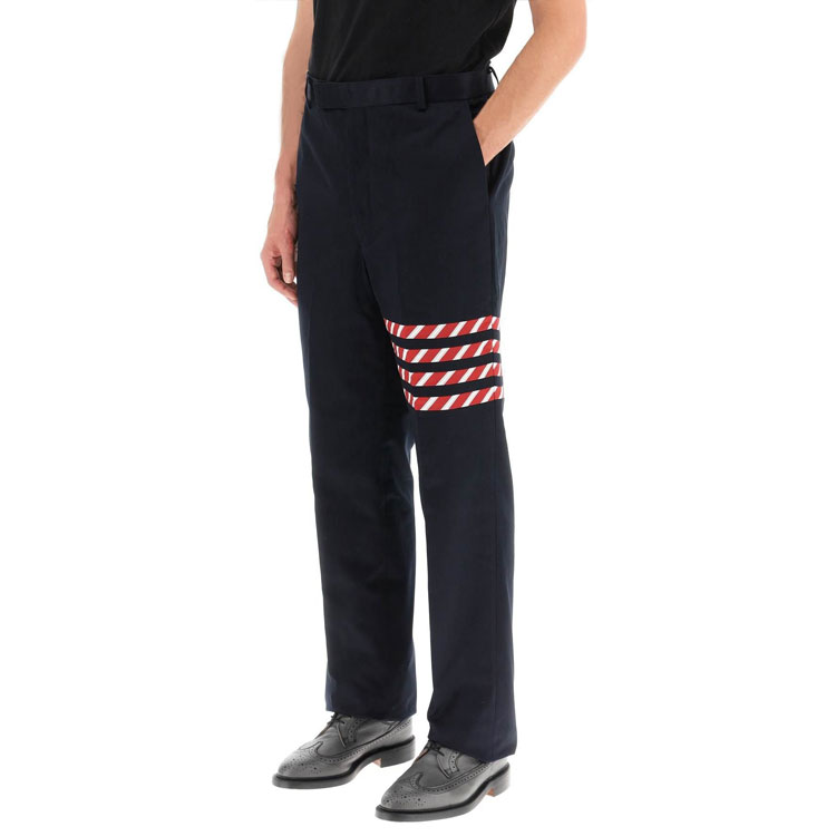 Purchase 汤姆布朗 FW22 宽腿四条纹休闲裤 深蓝色 MTU316A-03788-415