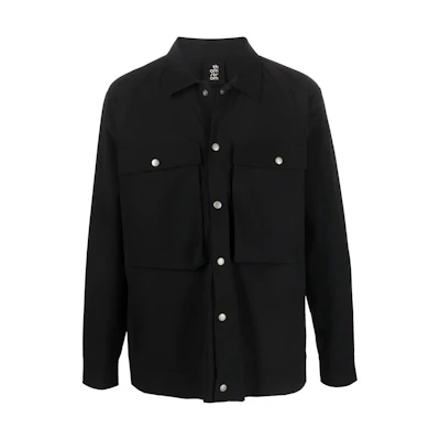 Thom Browne FW22 Black Single-Breasted Long Sleeve Jacket MSJ522-BLACK-5566