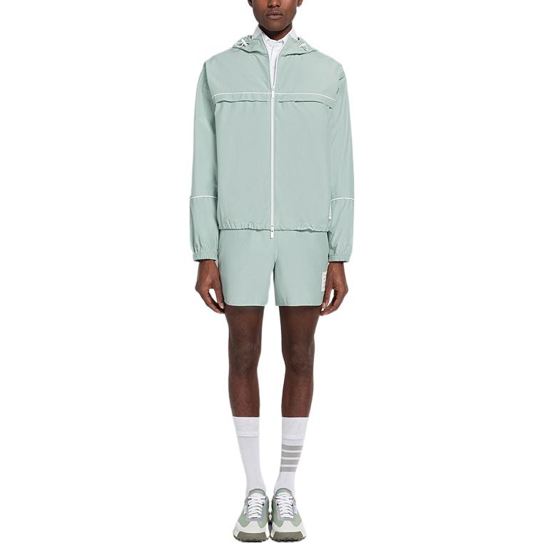 THOM BROWNE FW22 Blue Zip-Up Hooded Jacket MJT343A-07651-450 圖 3