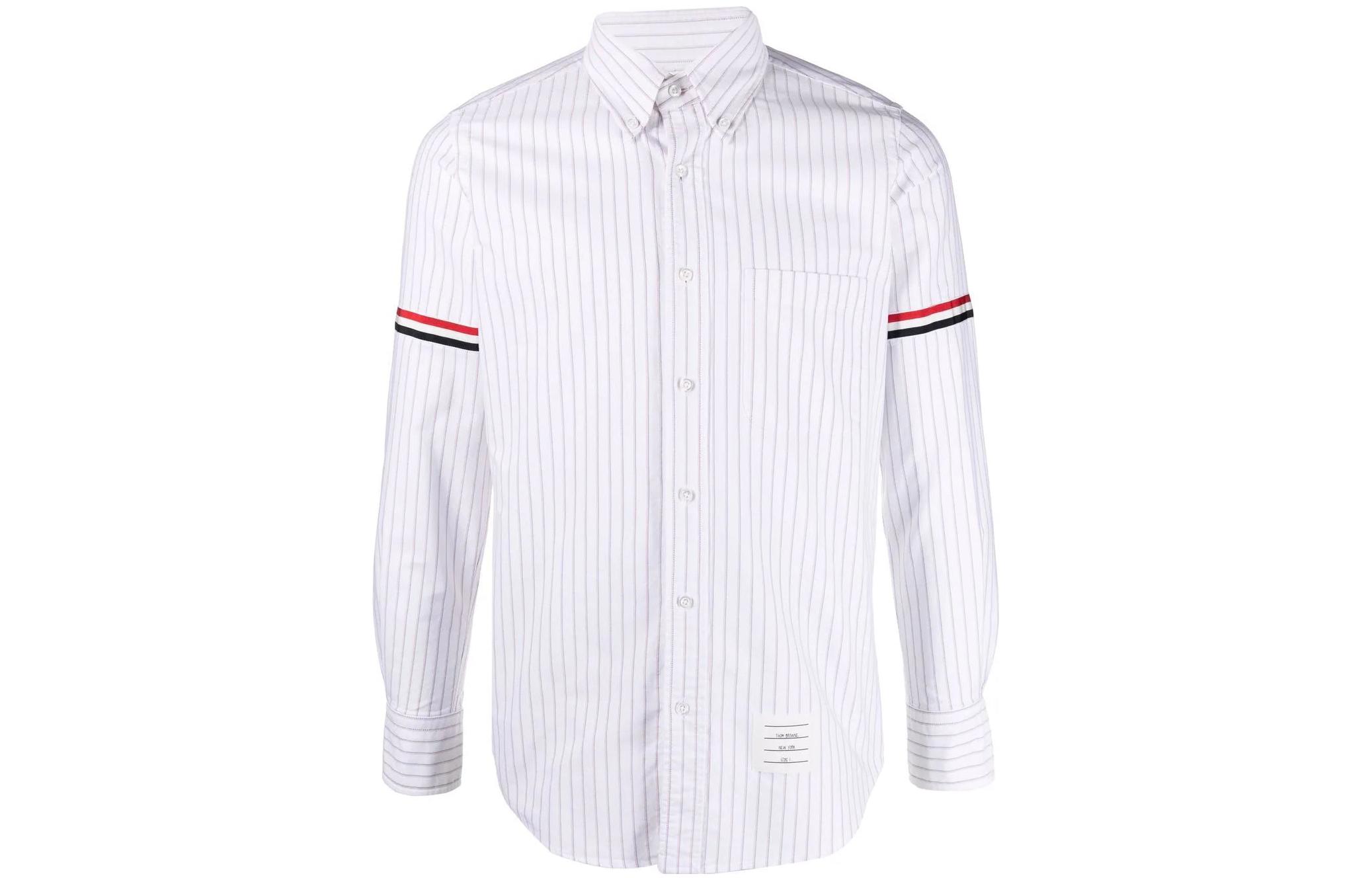 Thom Browne FW22 Button-Up Long Sleeve Shirt White MWL30-1AF0013-960