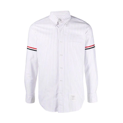 Thom Browne FW22 Button-Up Long Sleeve Shirt White MWL30-1AF0013-960