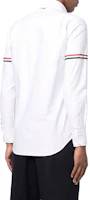 Shop Camisa Manga Larga de Botones Blanca Thom Browne FW22 MWL30-1AF0013-960