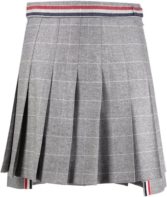 THOM BROWNE FW22 經典四條紋百褶迷你裙 灰色 FGC402A-F0039-035 Order THOM BROWNE FW22 經典四條紋百褶迷你裙 灰色 FGC402A-F0039-035