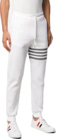 Lookbook Thom Browne FW22 Colorblock 4-Bar Waffle Knit Joggers White Pants MJQ082A-06452-100