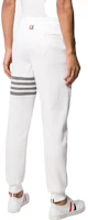 Purchase Thom Browne FW22 Colorblock 4-Bar Waffle Knit Joggers White Pants MJQ082A-06452-100
