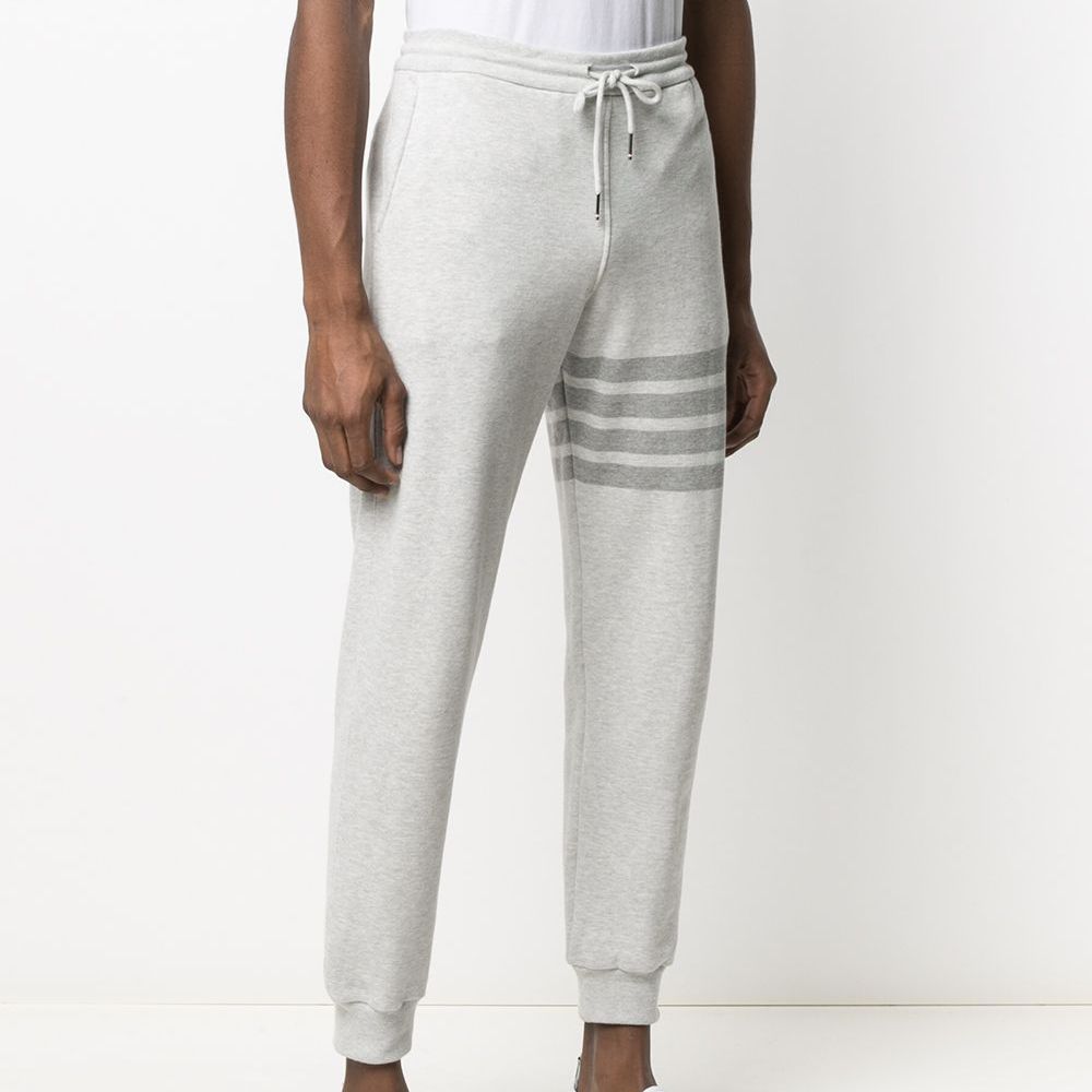 Details for 톰브라운 FW22 그레이 포바 코튼 니트 스웨트팬츠. MJQ008P-06910-065