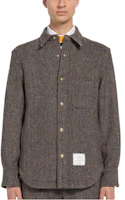 Thom Browne FW22 Herringbone Single-Breasted Straight Cut Jacket Brown Men MJO055C-02508-210 Thom Browne FW22 Herringbone Single-Breasted Straight Cut Jacket Brown Men MJO055C-02508-210