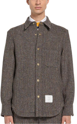 トム ブラウン FW22 ヘリンボーン シングルブレスト ジャケット ブラウン メンズ MJO055C-02508-210 Order トム ブラウン FW22 ヘリンボーン シングルブレスト ジャケット ブラウン メンズ MJO055C-02508-210