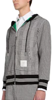 Purchase THOM BROWNE FW22 千鳥格紋條紋連帽外套 男士 黑白 MJT358F-J0025-980