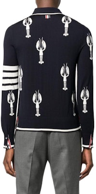 THOM BROWNE FW22 Lobster Intarsia Pullover Sweater Hitam Fashion. MKP076A-Y1014-415 Shop THOM BROWNE FW22 Lobster Intarsia Pullover Sweater Hitam Fashion. MKP076A-Y1014-415