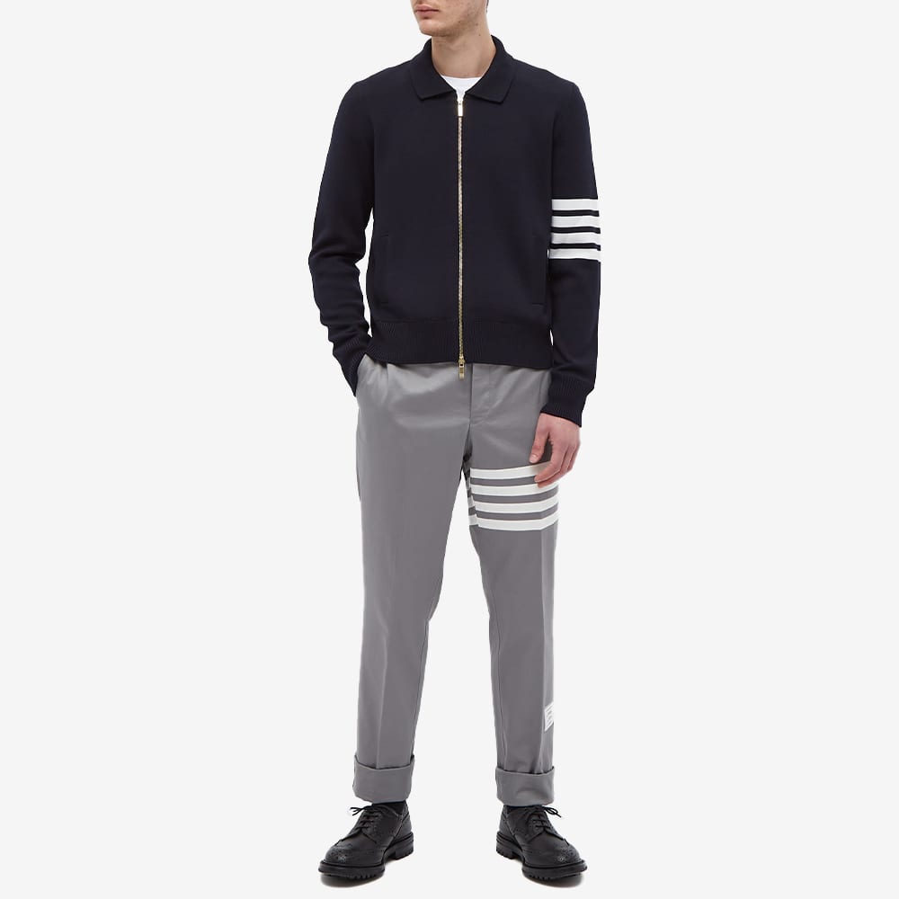 Thom Browne FW22 Navy Blue 4-Bar Knitted Cardigan Jacket MKJ071A-Y1002-415 圖 4