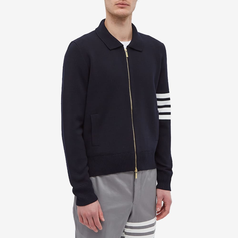 Thom Browne FW22 Navy Blue 4-Bar Knitted Cardigan Jacket MKJ071A-Y1002-415 圖 6