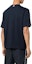 Shop 톰브라운 FW22 네이비 블루 솔리드 립 크루넥 반팔 티셔츠 남성용 MJS183A-07323-415