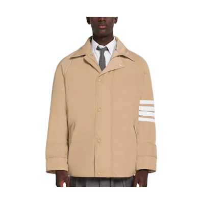 Thom Browne FW22 Olive Series 4-Stripe Collar Jacket Khaki Unisex MOD078X-07259-250