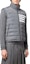 Purchase トムブラウン FW22 パターンロゴ スタンドカラー ジップベスト グレー MVD024X-07259-035