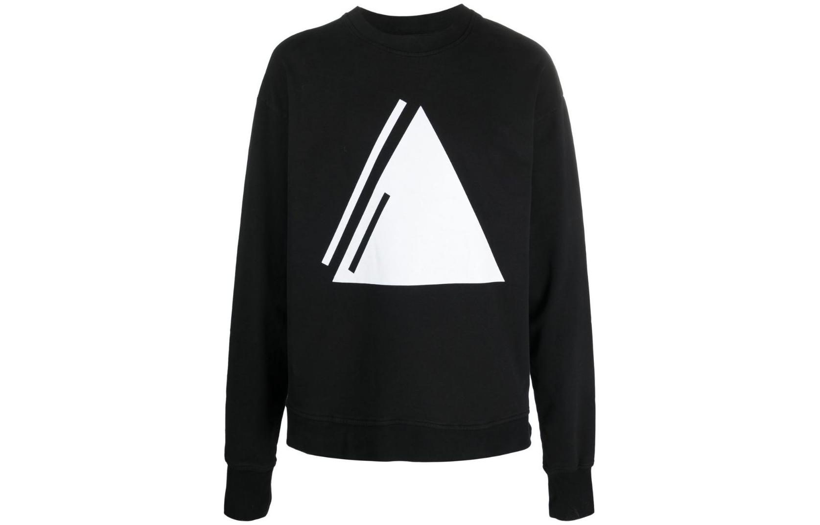 Thom Browne FW22 Patterned Crewneck Long Sleeve Sweatshirt Black MS139BLACK