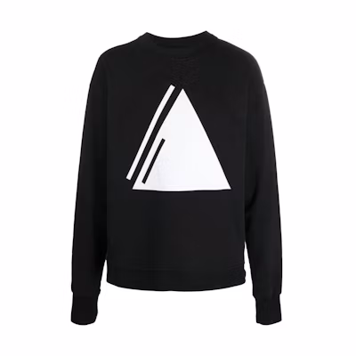 Thom Browne FW22 Patterned Crewneck Long Sleeve Sweatshirt Black MS139BLACK