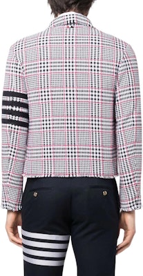 THOM BROWNE FW22 Jaket Kasual Pria Motif Garis Kotak Abu Terang MJO166T-07888-960 Shop THOM BROWNE FW22 Jaket Kasual Pria Motif Garis Kotak Abu Terang MJO166T-07888-960