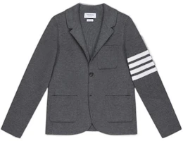 Order Thom Browne FW22 Single-Breasted Striped Suit Jacket Grey Fashion. MKJ024D-00014-035