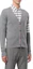 Shop Thom Browne FW22 Sweater Cashmere Abu Solid 4-Bar V-Neck. MKC001A-00011-055