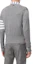 Purchase Thom Browne FW22 Sweater Cashmere Abu Solid 4-Bar V-Neck. MKC001A-00011-055