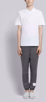 Shop Thom Browne FW22 素色抽繩針織運動長褲 男 灰色 MTT011A-00626-035